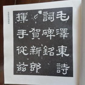 毛泽东诗词碑铭(大型碑帖艺术作品，印量仅1500册)
