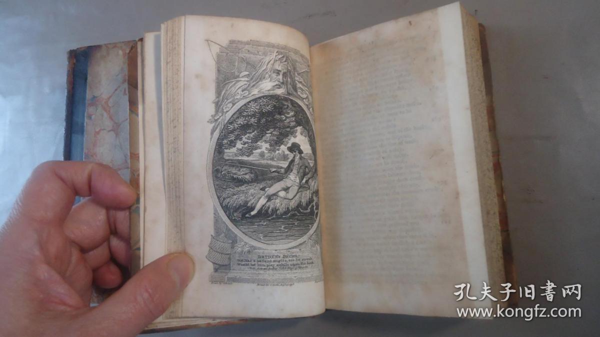 1798年poeticalworksofjohndryden大诗人德莱顿德莱顿诗全集34小牛皮