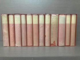 Novels of R. S. Surtees（《R. S. 瑟蒂斯小说集》十二卷全，编号限印本，手工上色彩色插图，色彩灵动，布面精装，毛边未裁，全部带格拉辛纸和书匣，1929年古董书，罕见品相）