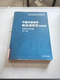 中国市级政府财政透明度研究报告（2012—2013）