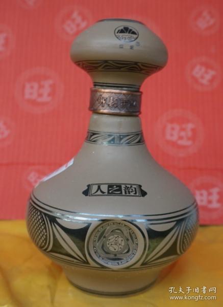 收藏酒瓶人之韵彩陶坊酒瓶高19厘米容量450毫升原物拍照a21