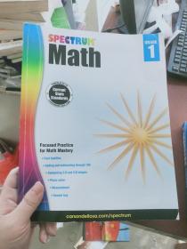 【正版！~】Spectrum Math Workbook Grade 1 英文原版 Spectrum 数学练习册，1年级