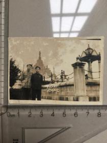 老照片1954年上海留念 尺寸 6+8