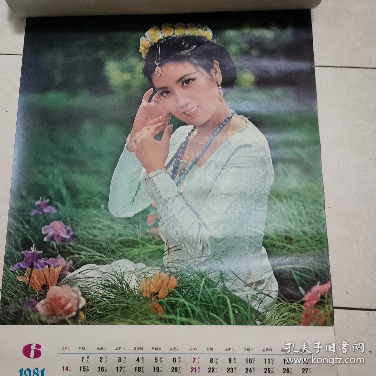 1981年挂历美女.全13张