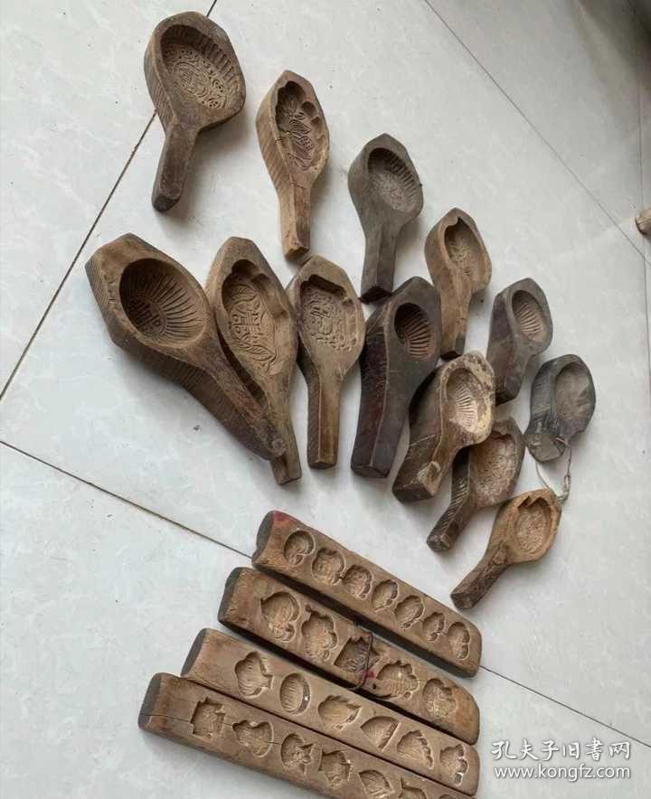 民俗老物件-民国老火烧模子 村里收来老火烧模子,品相如图,件件包老!