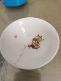 景德镇瓷24—手绘茶杯一个