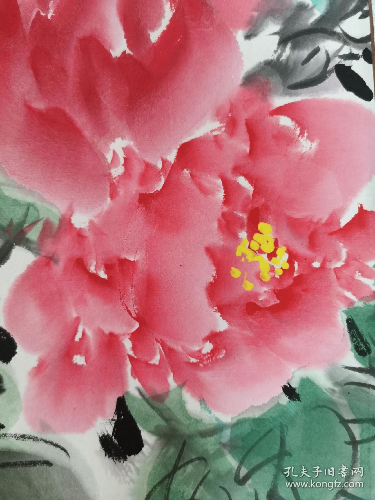 李馨4尺斗方牡丹