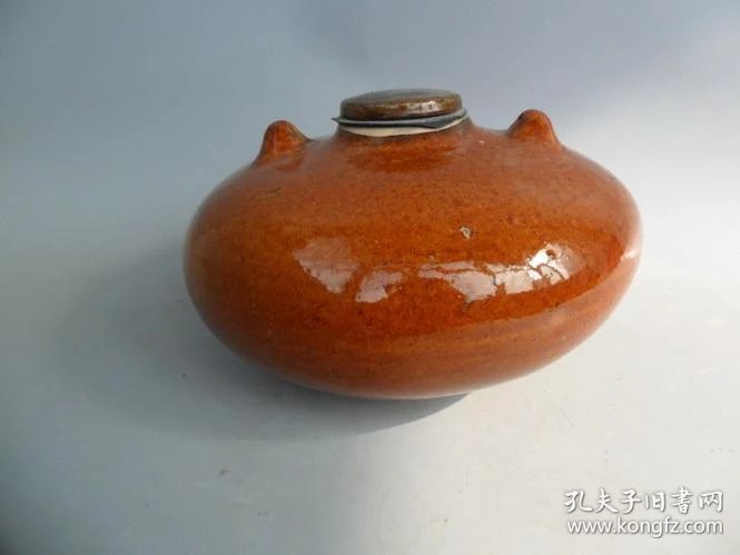 釉色漂亮没毛病民国老暖脚壶