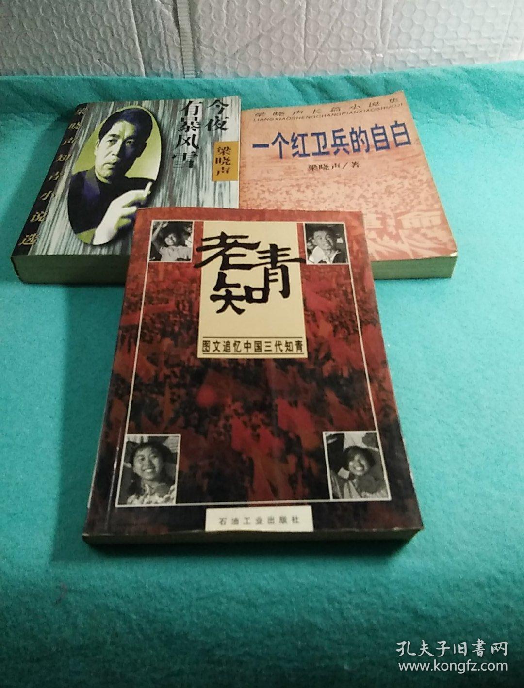梁晓声知青小说选,一个红卫兵的自白,今夜有暴风雪,老知青,图文追忆