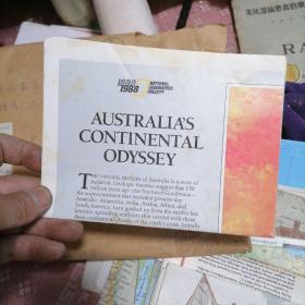 澳大利亚地图 1988
