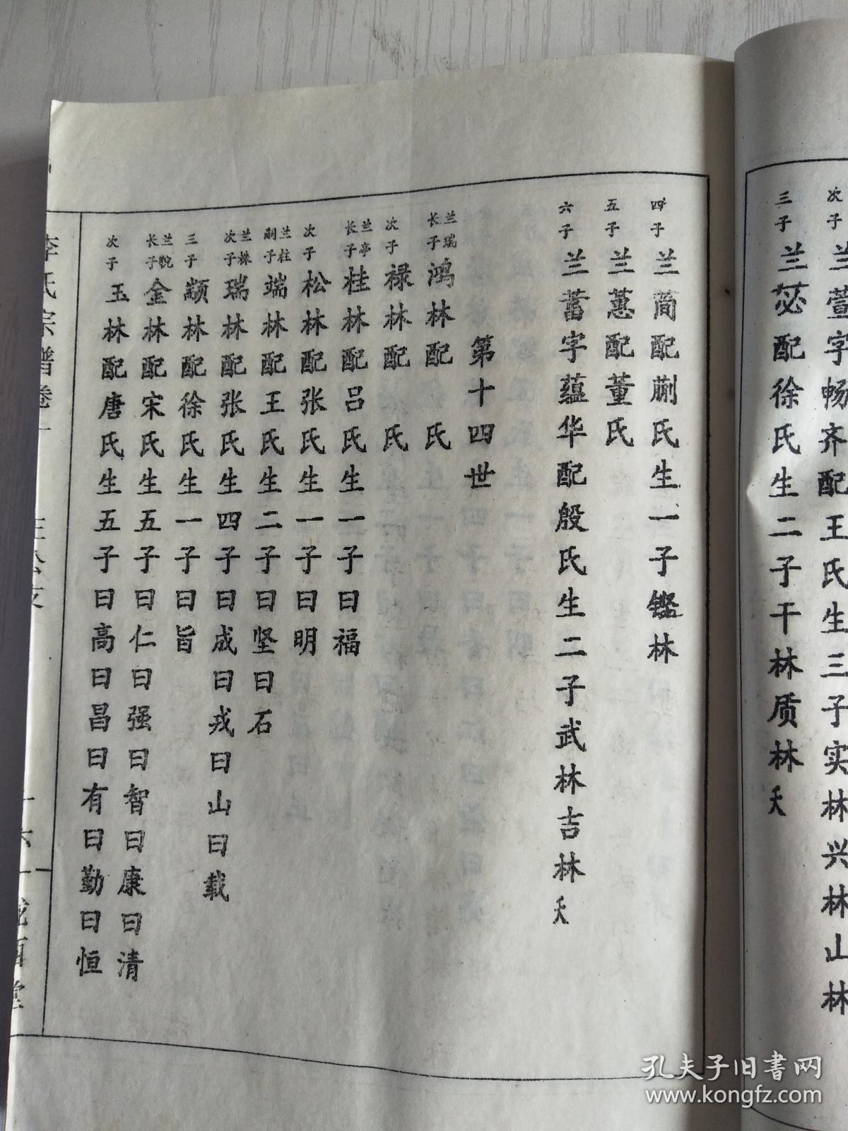 山西陇西堂李氏家谱李氏家谱李氏族谱陇西郡李氏家谱陇西堂李氏家谱