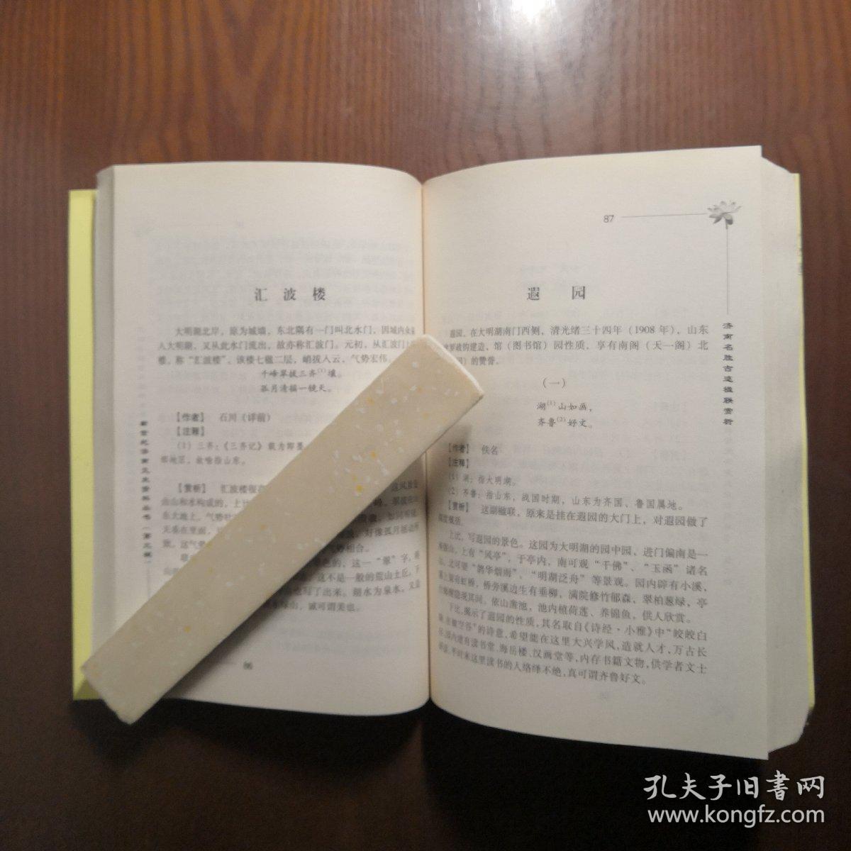 济南名胜古迹楹联赏析_孔宪雷_孔夫子旧书网