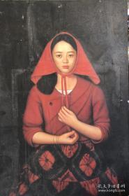 现代著名艺术家卢培君布面油画一幅