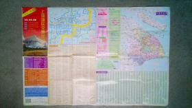 旧地图-上海城区交通图(2001年6月印)2开8品