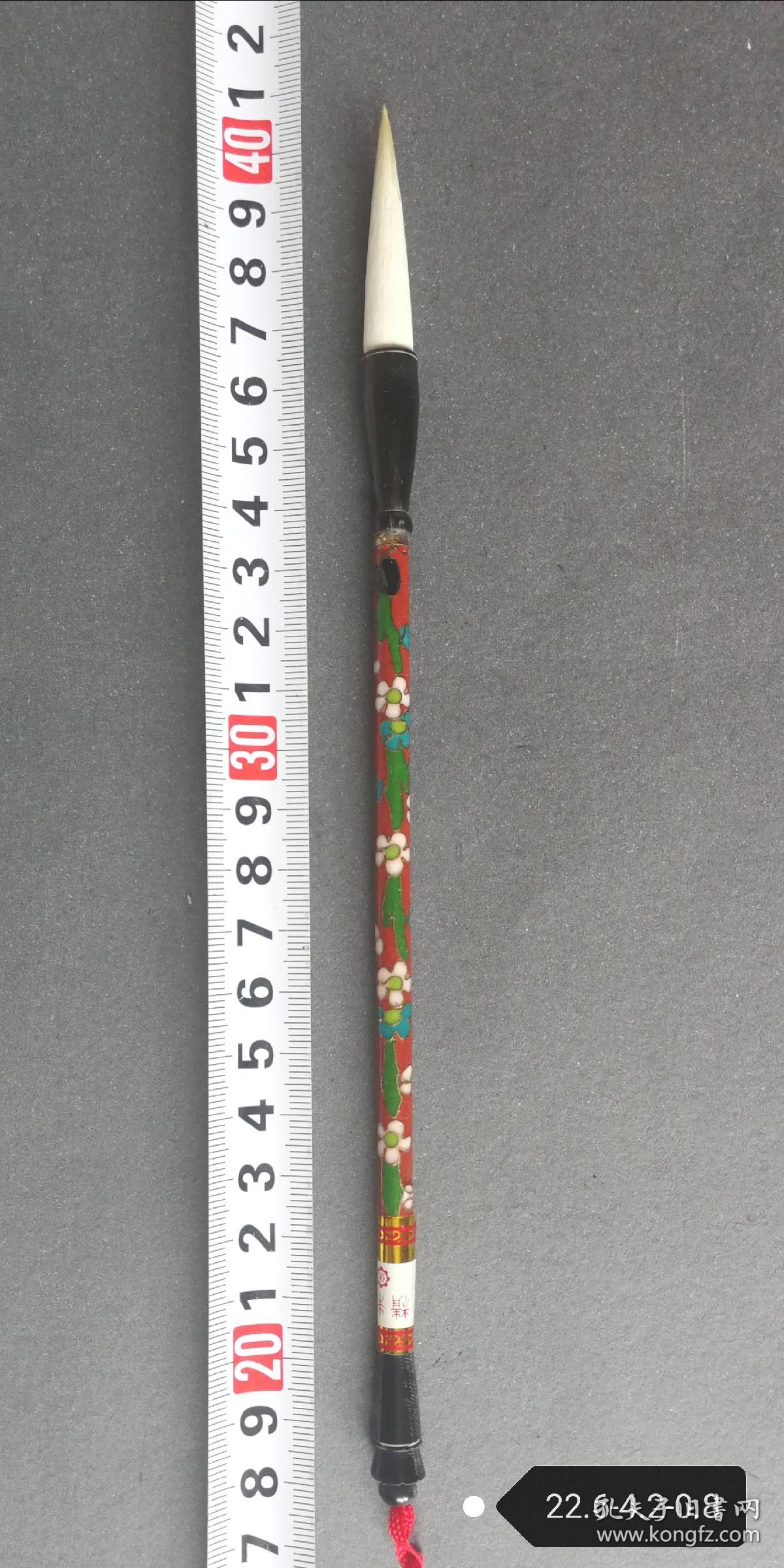 日本回流精品旧文房80年代扬州湖笔金羽牌毛笔景泰蓝笔杆 笔长22 6cm 出锋4 2cm 口径0 8cm 孔夫子旧书网 日本回流精品旧文房80年代扬州湖笔金羽牌毛笔景泰蓝笔杆 笔长22 6cm 出锋4 2cm 口径0 8cm 孔夫子旧书网