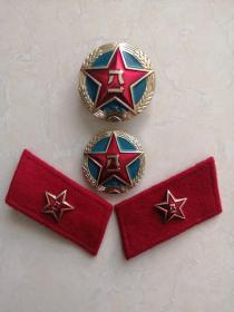 85式陆军战士领章帽徽（4㎝3.5㎝）