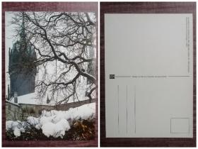 外国明信片，德国原版，冬季景观，品如图