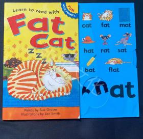 Fat cat 平装 自然拼读 儿童英文绘本 童书 原版英文绘本 八五品 动物