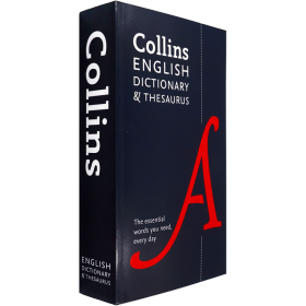 正版进口英文原版Collins English Dictionary and Thesaurus柯林斯英语同义词近义词词典 平装版