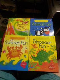 Usborne First Activities ~~Animal Fun Summer Fun、Dinosaur Fun、Dinosaur things to make and do（4册合售，平装大16开原版外文书）