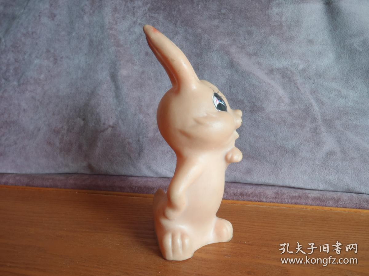 780年代 小兔子胶皮玩具 怀旧老玩意收藏