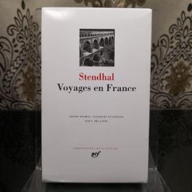 STENDHAL Voyages en France 司汤达 法国游记 LA PLEIADE 七星文库 法语/法文原版 小牛皮封皮 23K金书名烫金 36克圣经纸可以保存几百年不泛黄