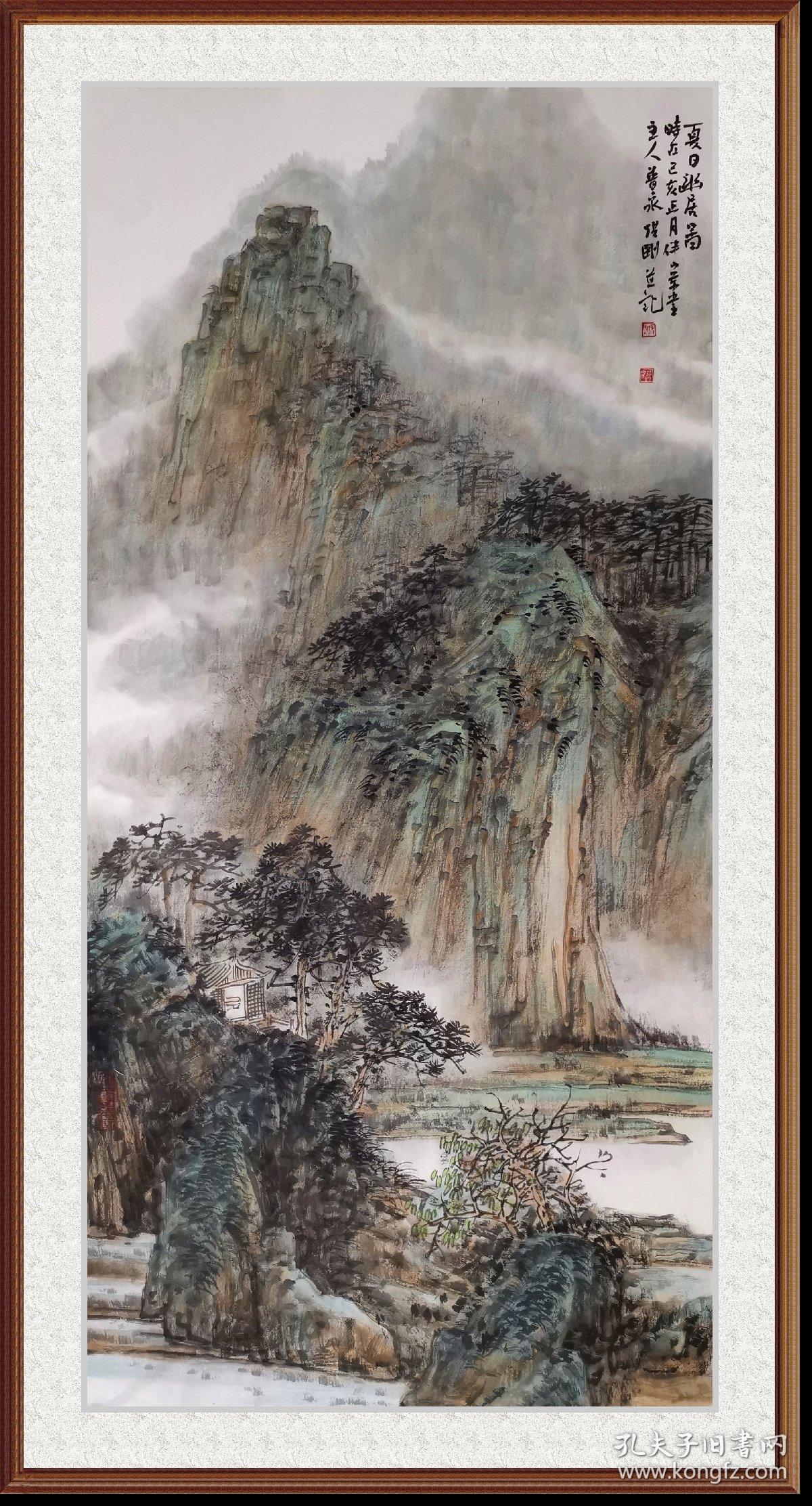 张刚(春夏秋冬四条屏,山水真迹)