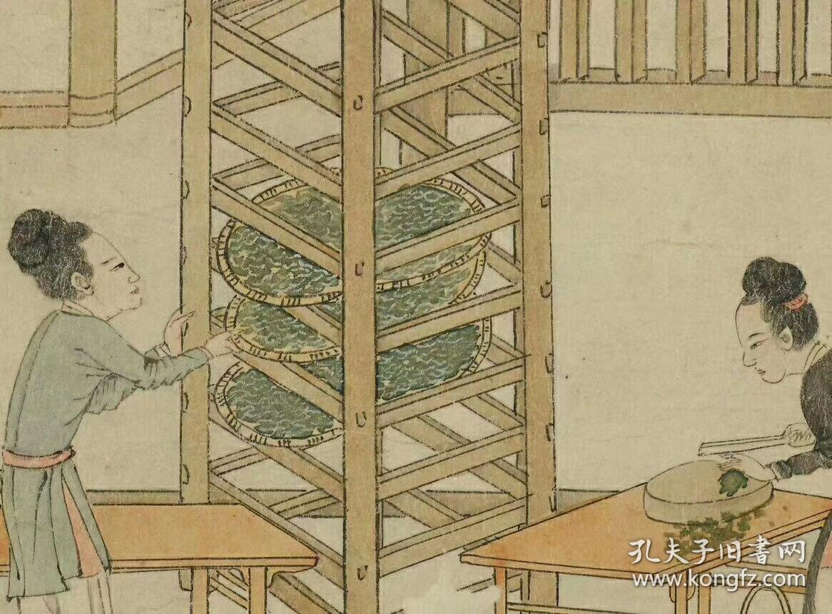 元程棨摹楼璹耕织图蚕织图全卷纸本大小3604163737