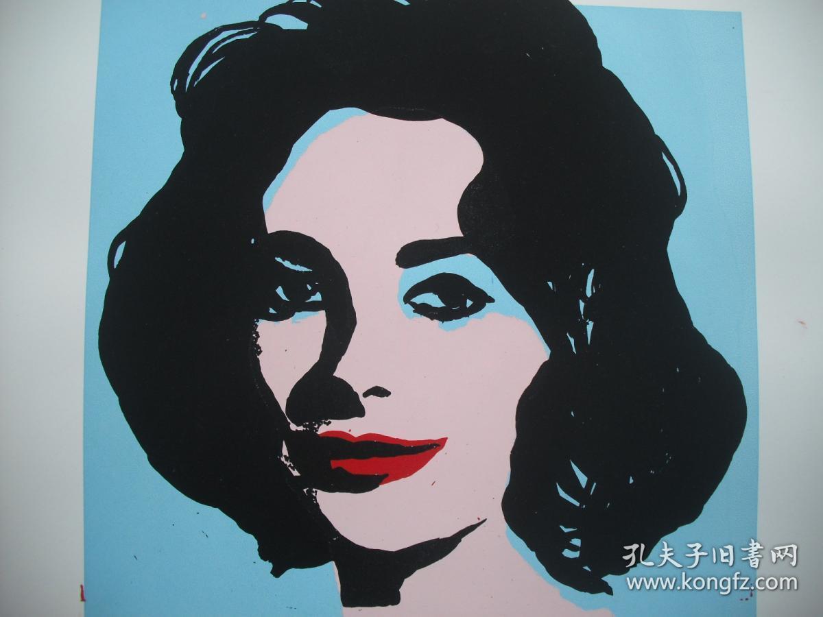 外国精品套色丝网版画 《外国美女》 尺寸:54x38.5厘米