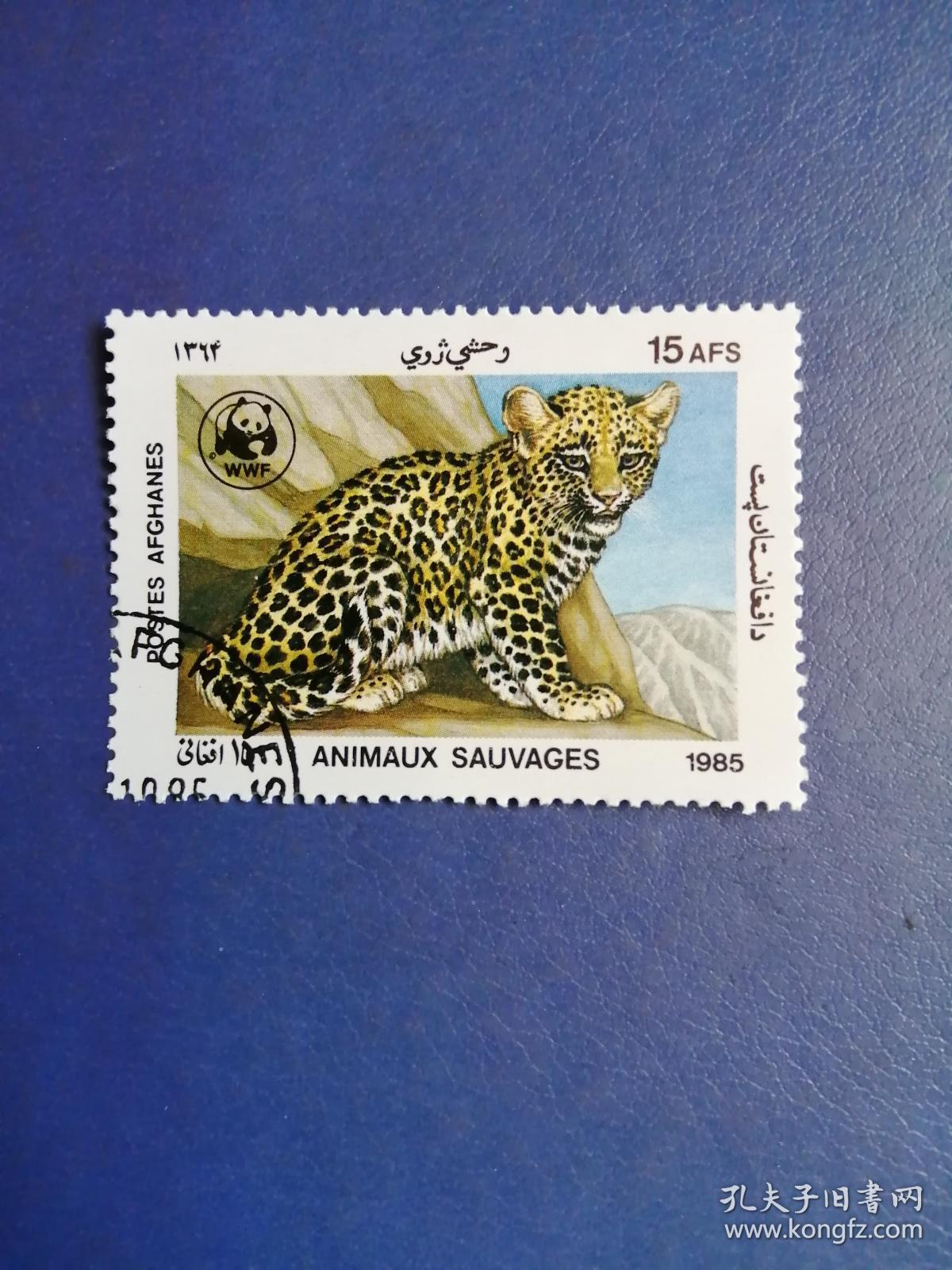 外国邮票 阿富汗邮票 1995年 豹(盖销)