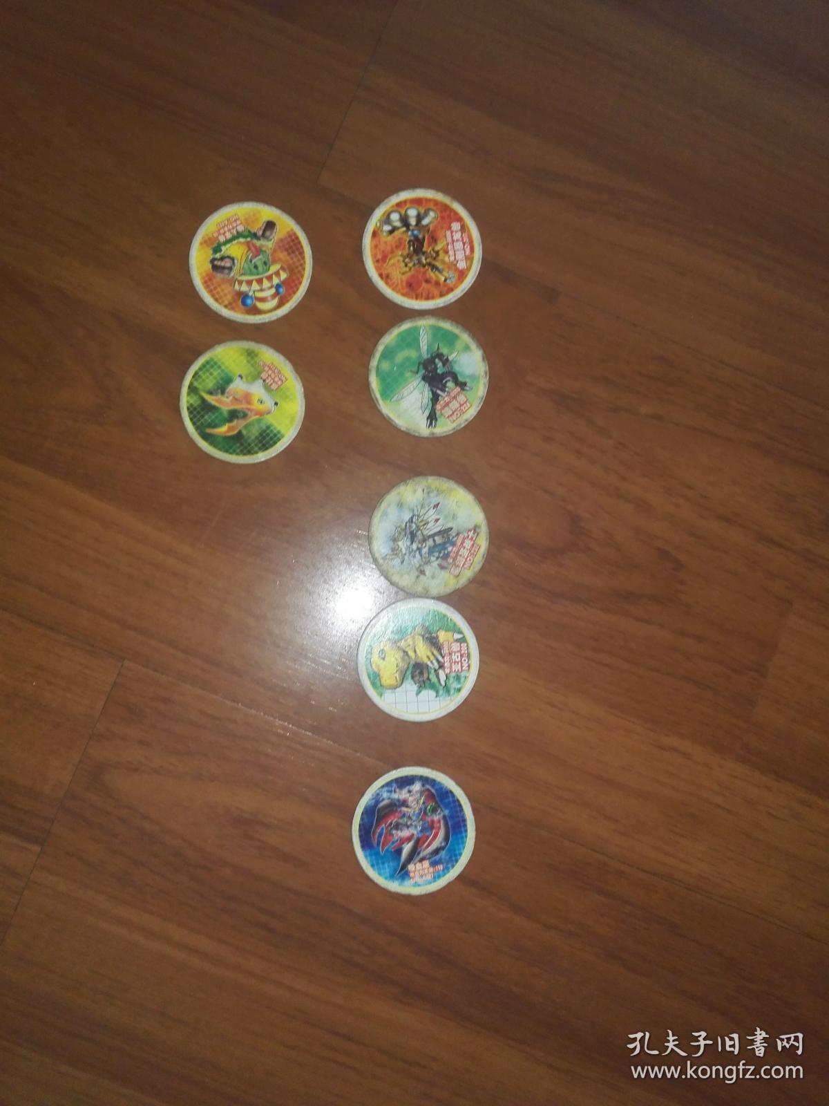 小二郎圆卡:数码宝贝7枚合售