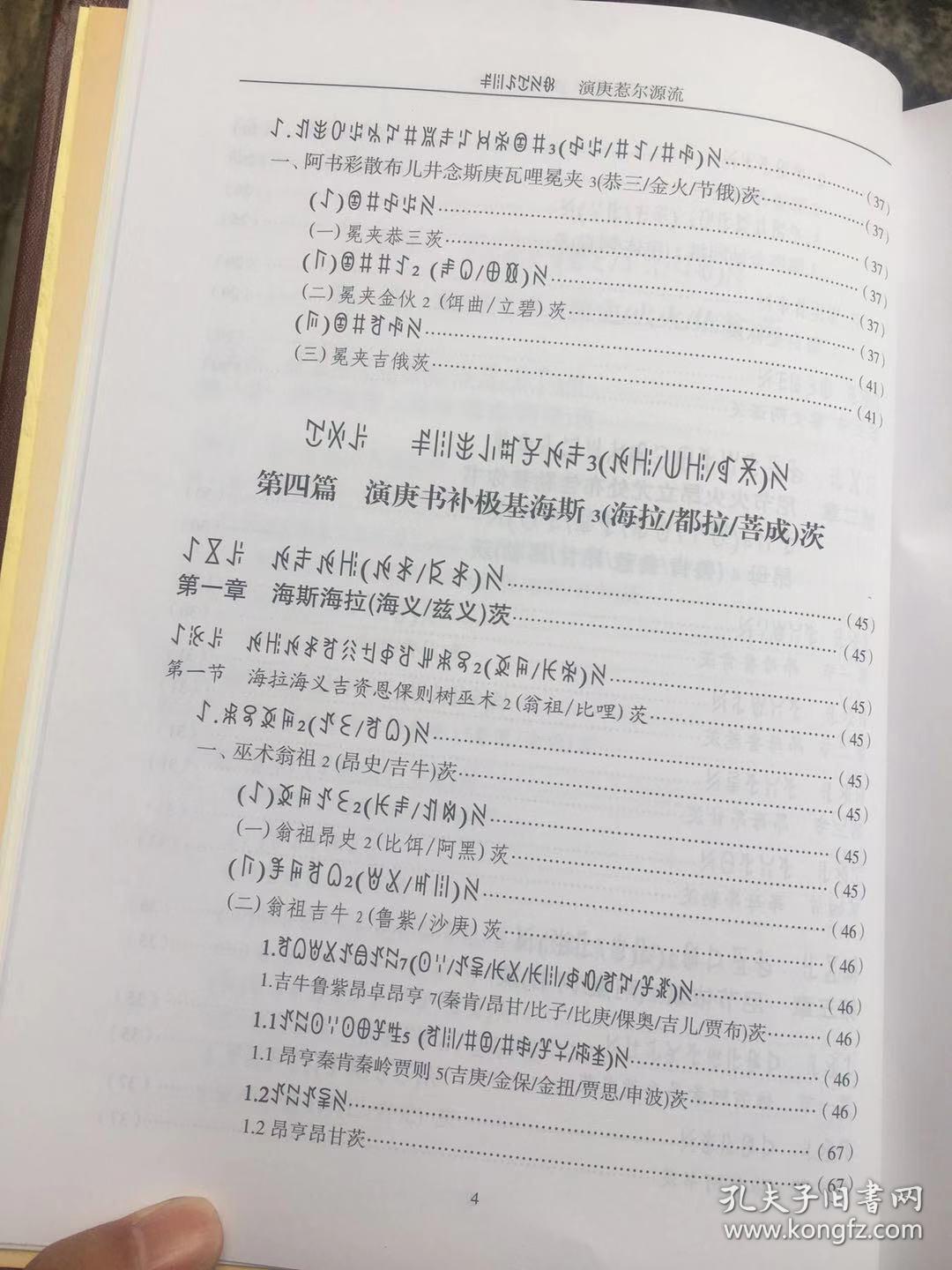 彝族书籍演庚惹尔源流央古书补沙马曲比家谱彝文书