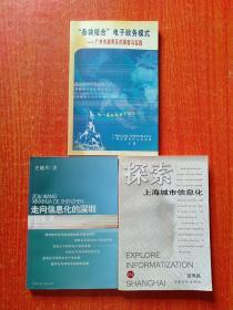 3册合售：走向信息化的深圳、探索上海城市信息化、“条块结合”电子政务模式——广州市越秀区的探索与实践