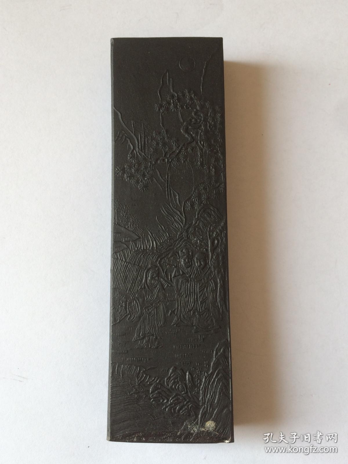 日本老墨 虎溪三笑 古梅园 5丁型 76g