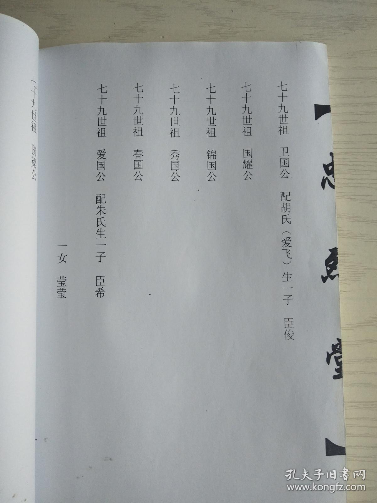 陆氏宗谱忠烈堂元福公二罾支双折页16开80页2007年版建湖美宜家藏书数