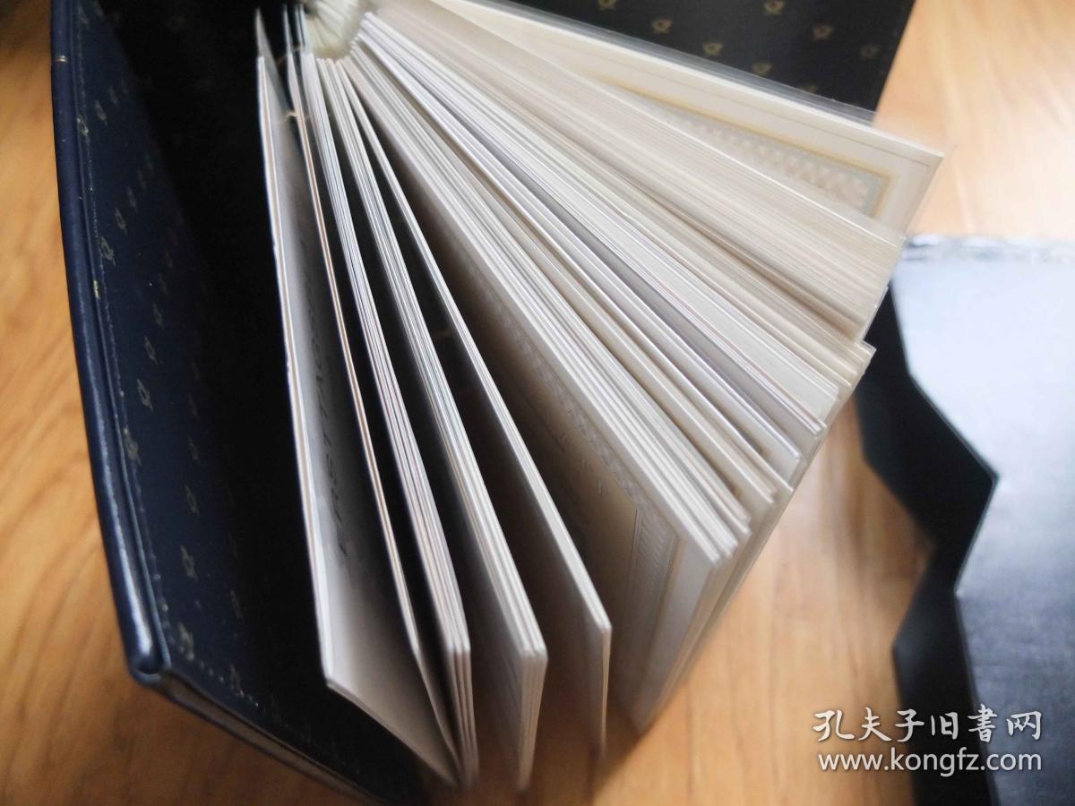 德国邮票 西柏林 1983-89年 出世纸一册 共计7年94枚全 外壳一侧有