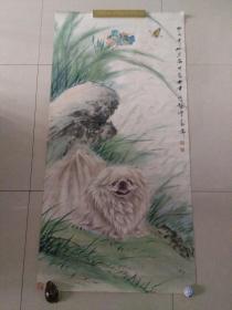 刘荣生国画精品一件，托裱七个多平尺，包快递。
