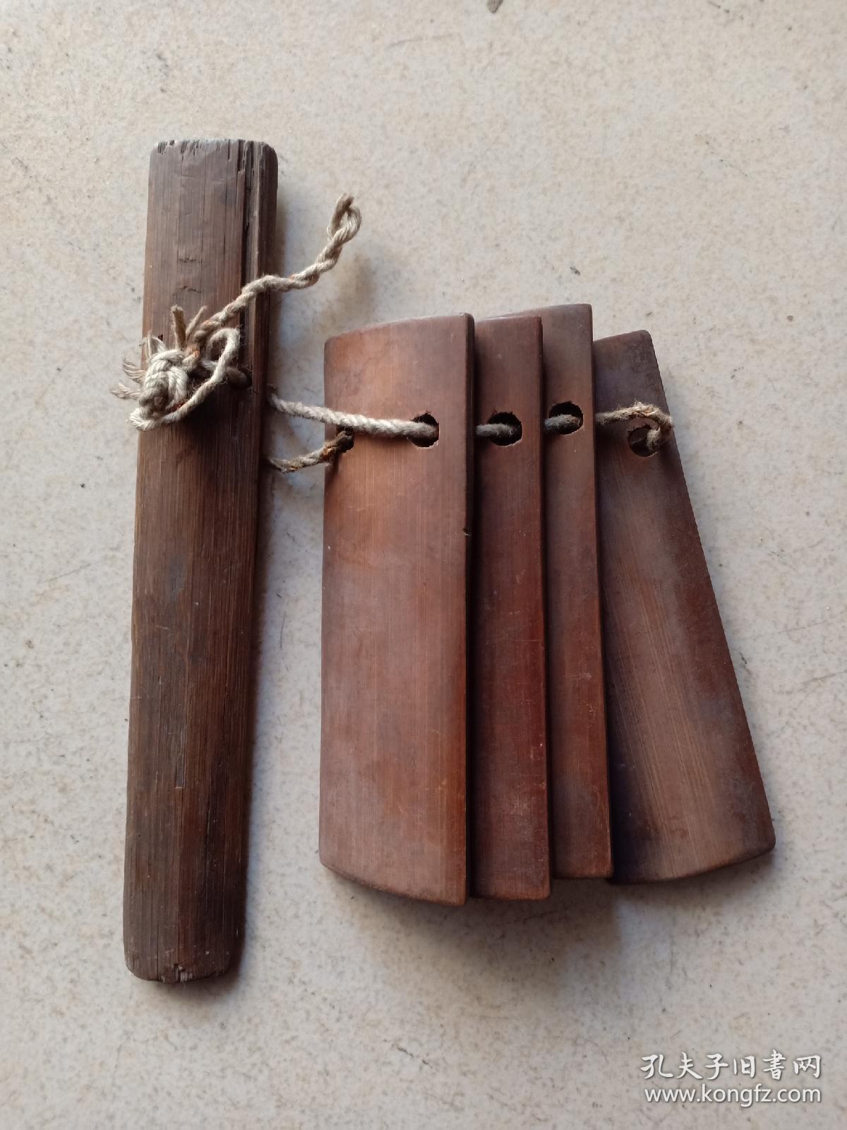 (箱18)建国前后 民俗表演说唱乐器 竹板,17*3cm