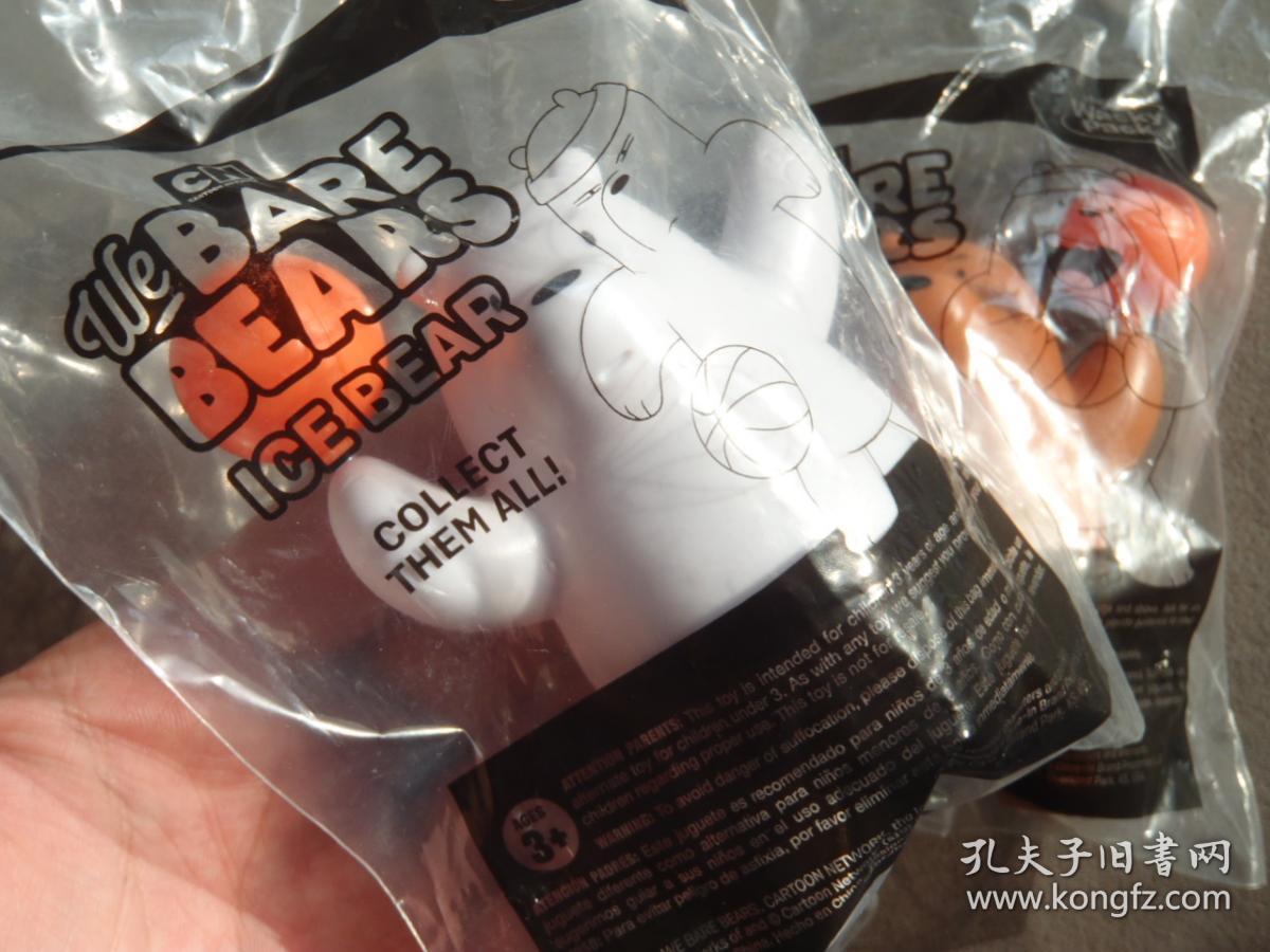 2019年 we bare bears熊熊三贱客玩具一套 sonic wacky pack玩具