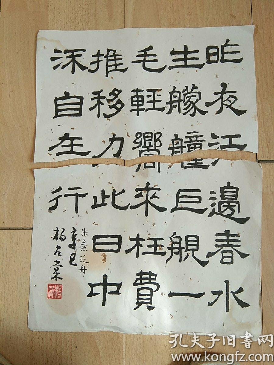 著名画家杨建侯之女杨左棠书法之五朱熹泛舟昨夜江边春水生艨艟巨舰一