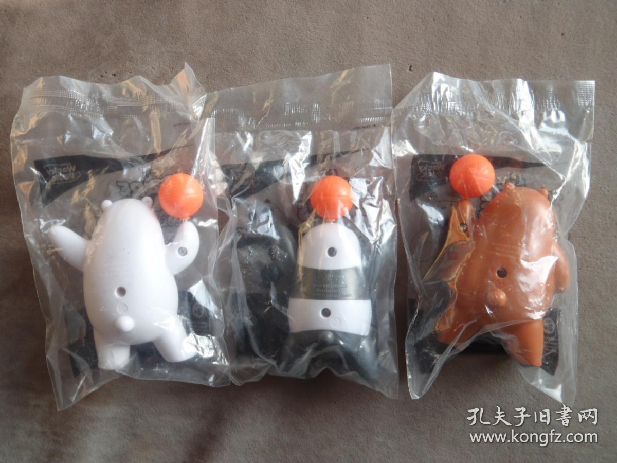 2019年 we bare bears熊熊三贱客玩具一套 sonic wacky pack玩具
