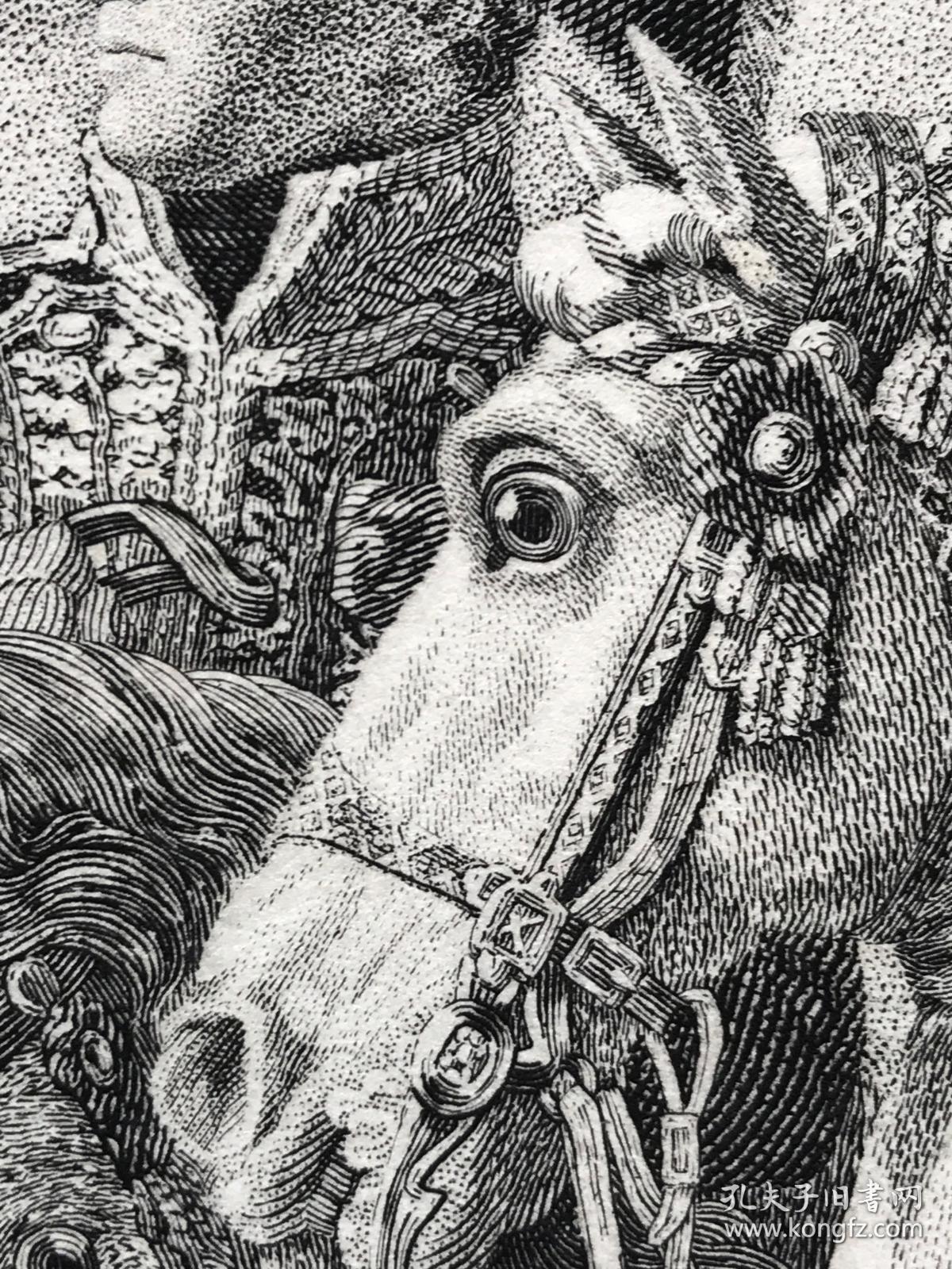 大英博物馆藏画1813年巨幅铜版画奥斯特里茨战役三皇之战法国新古典