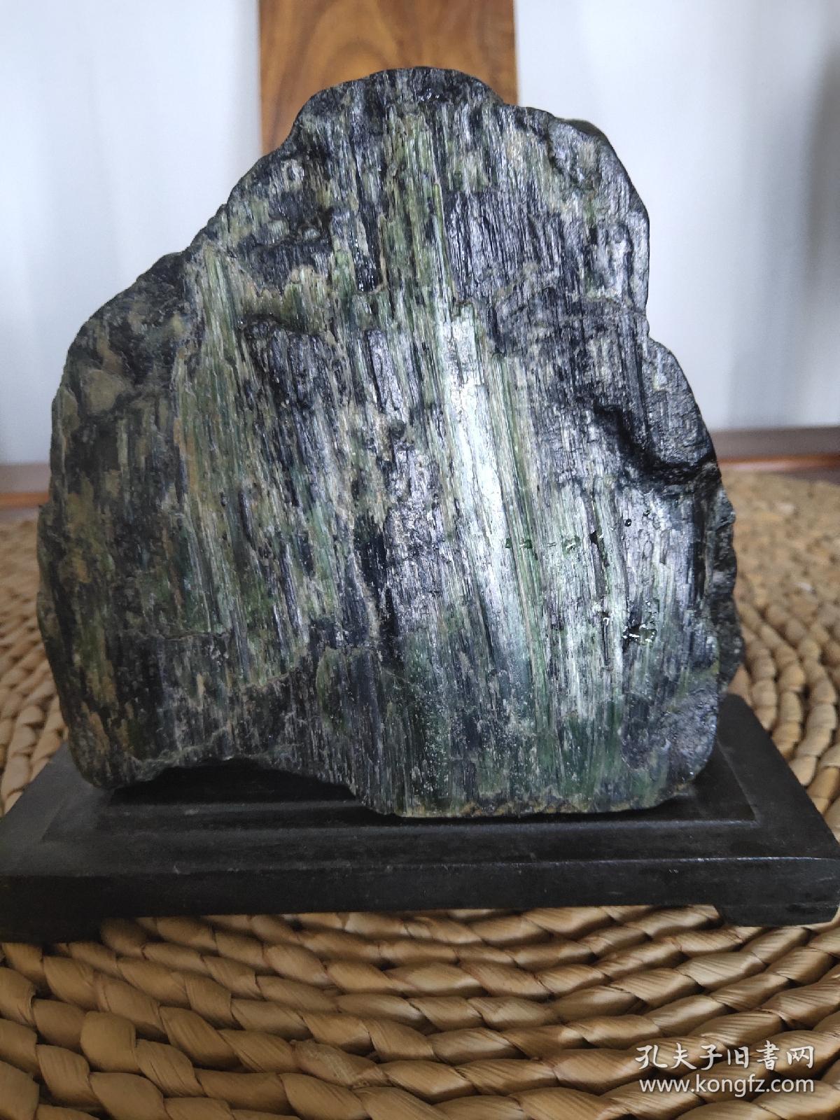 崂山海底玉石崂山绿石水坑老油翠料案头书房摆放佳品