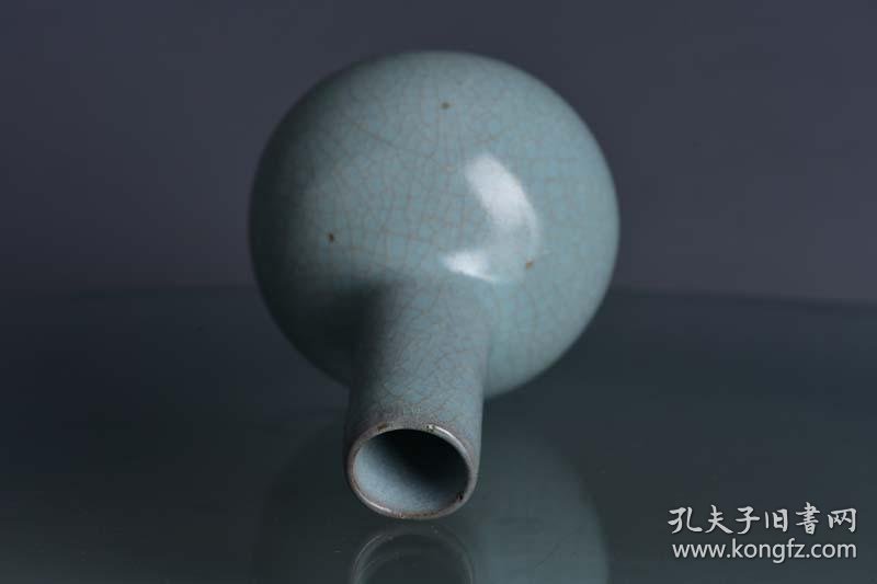 宋代清凉寺天青色玛瑙釉汝窑天球瓶