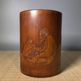 00九五品尺寸:50 × 32 cm材质:花梨木制作者:苏杰花梨木雕刻福禄寿