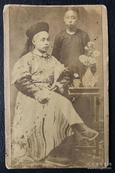 清末慈禧宠爱的太监安德海原版蛋白cdv老照片