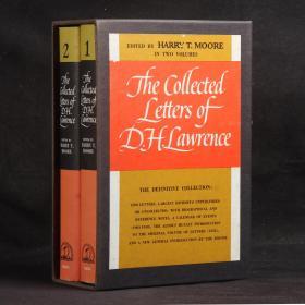 英文原版古董書 THE COLLECTED LETTERS OF D.H.LAWRENCE （勞倫斯書信選集）【精裝全兩冊 函套 1962年】