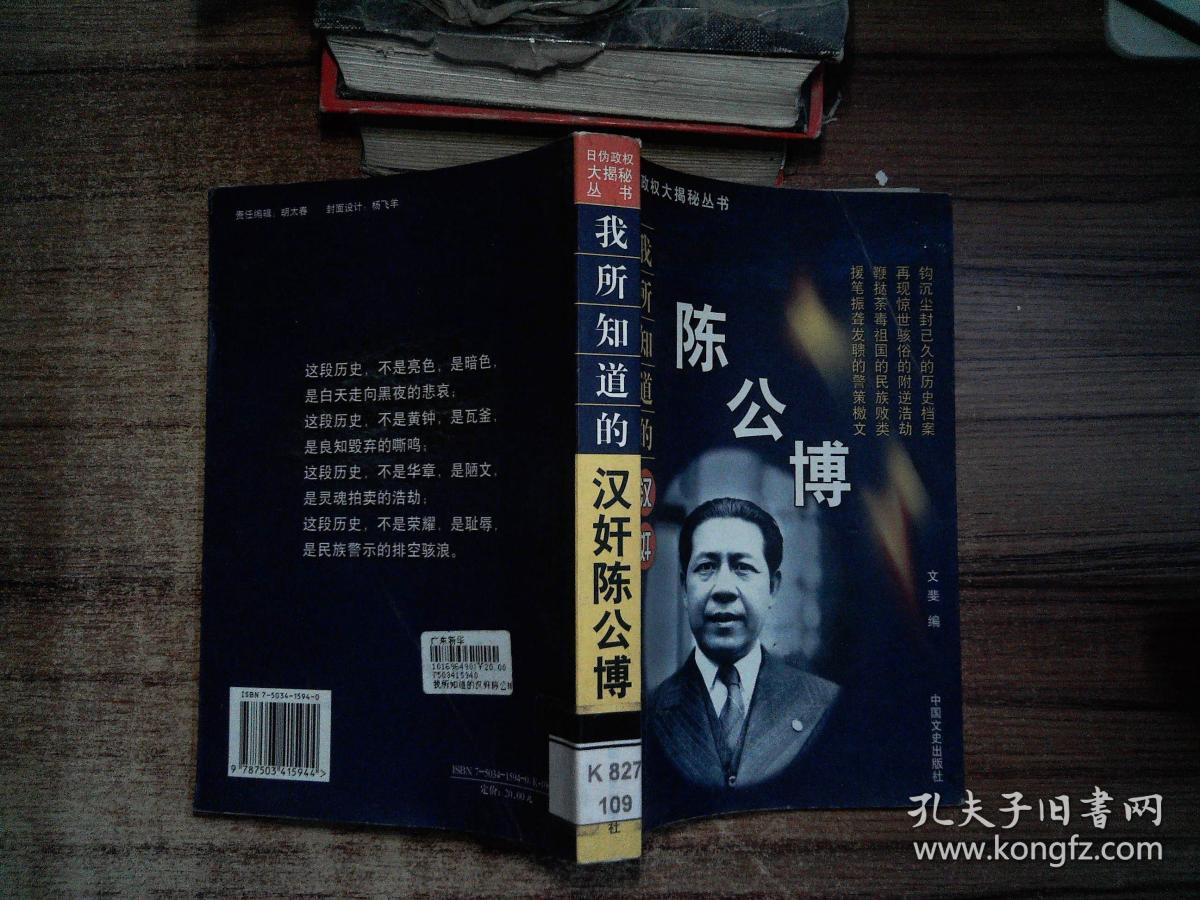 我所知道的汉奸陈公博