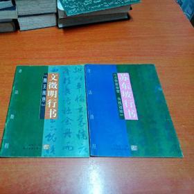 書法教程：【文徽明行書《滕王閣序》 蘇東坡行書 {石恪維摩贊 魚枕冠頌 兩冊合售
