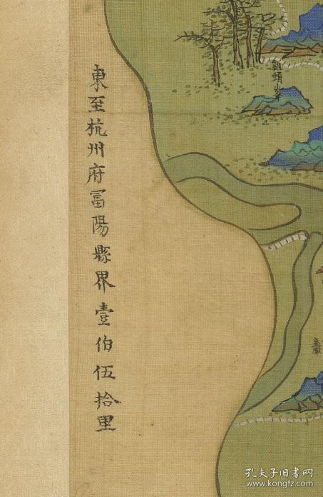 清《严州老地图》图题为《严州府属全图》(浙江严州老地图,严州府地图